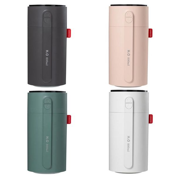 

800ml dual nozzle air humidifier usb aroma diffuser night light induction spray a0nc humidifiers