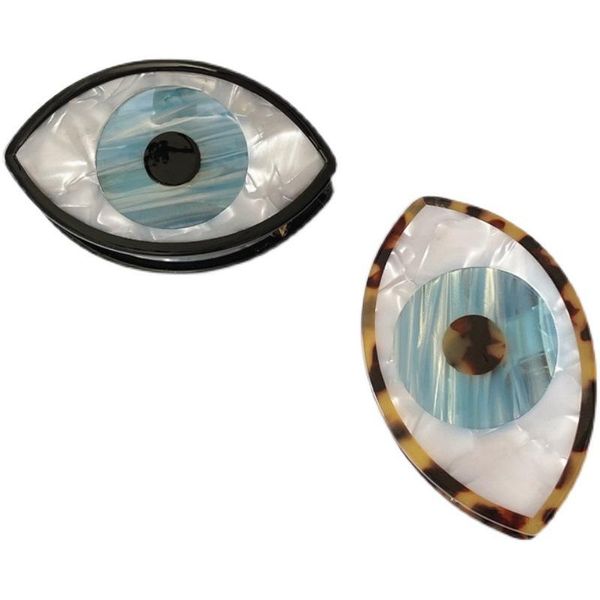 

hair clips & barrettes 2021 summer korea daily evil eye big hairpin back of head trendy funny accessories for women girls jewelry, Golden;silver