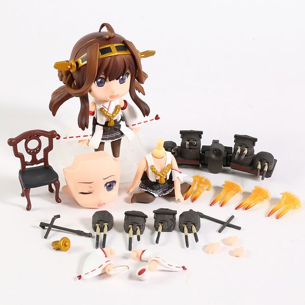 Kantai Collection 405 Kongou Q Face Doll Action Figure Collection Toy X0522