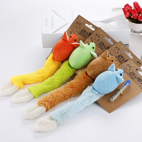 

cat toys long tail mouse teaster pet trainning playing