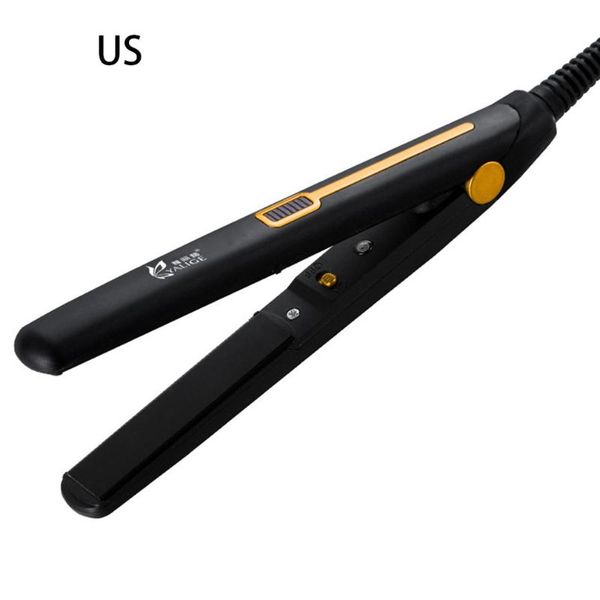 

in 1 mini professional hair curler flat iron straightener corrugated curling styling tool electric brushes