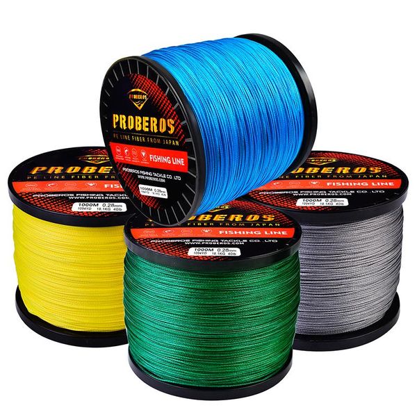 

stands pe fishing line 1000m 16 weaves super strong japan braided wire 40lb-300lb multifilament braid