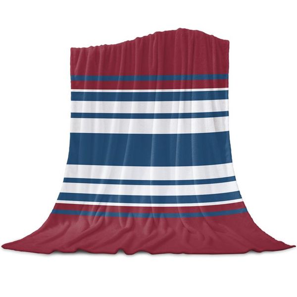 

blankets geometric rectangle stripes coral fleece blanket soft warm outdoor travel throw kids winter tv