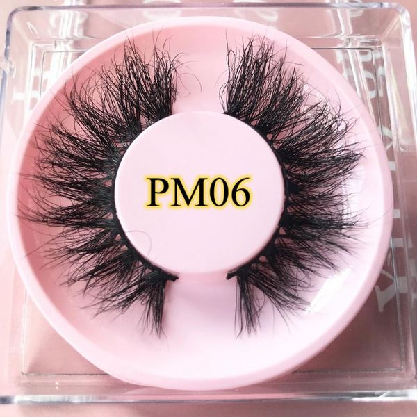 

false eyelashes 1 pair 18-22mm mink fluffy lashes dramatic messy long soft makeup wholesale 3d