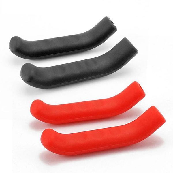 

bike handlebars &components 2 pair brake handle silicone sleeve mountain road dead lever protection cover bicycle sets, black & red