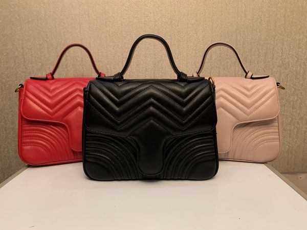 

new marmont shoulder bag lady heart-shaped gold chain messenger bag pu leather handbag purse lady messenger bag
