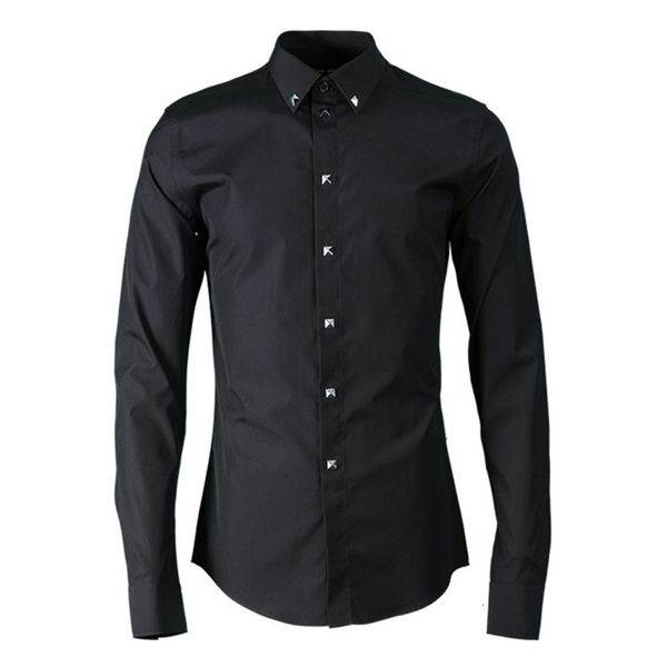 

men's t-shirts design long-sleeved black solid shirts brand quality casual men spring and summer shirt male overhemd camisa umgs, White;black