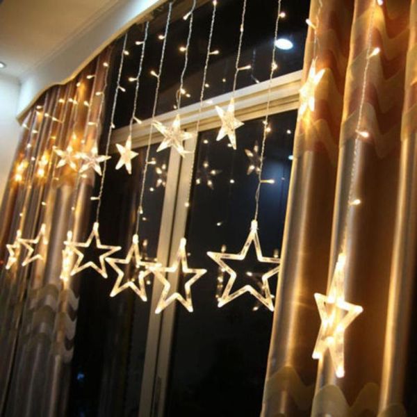 

party decoration 2.5m 138led star christmas wedding xmas curtain fairy string lightschristmas supplies decorations for home 52