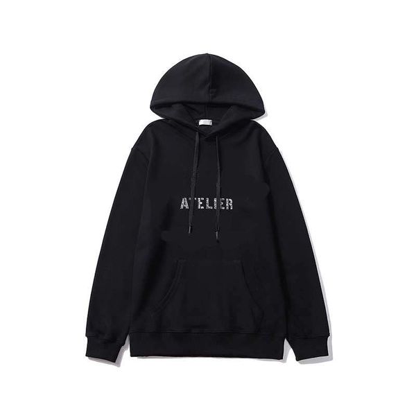 

new mens sweatshirts letter print spring new arrival hoodies classic long sleeves hooded pullover casual style fashion hoodies, Black
