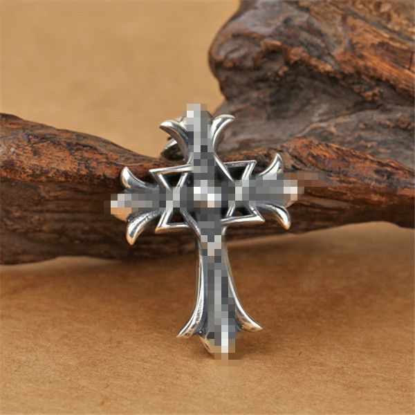 

925 sterling silver cross six-pointed star pendant necklaces without stones american european vintage antique designer luxury jewelry access