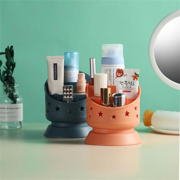 

storage boxes & bins home 3 compartments star large-capacity deskbox makeup rack multifunction pencil case