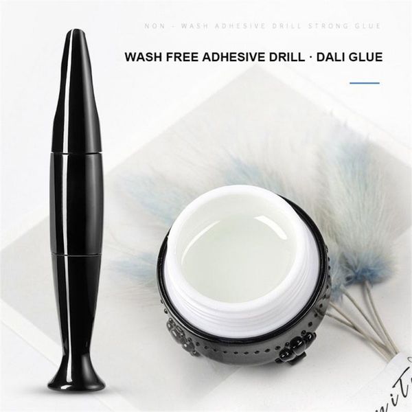 

nail gel 10ml glue fast dry fake tips accessories for false rhinestone acrylic art tool manicure tslm1, Red;pink