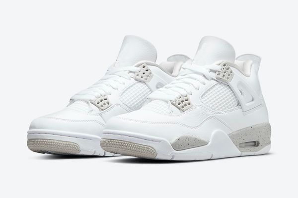 

2021 jardon 4s white oreo for sales sneakers kids gs wholesale prices outlet store ct8527-100, Black