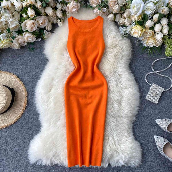

women's knits & tees croysier summer clothes for round neck sleeveless stretch knit night club party mini bodycon wkac, White