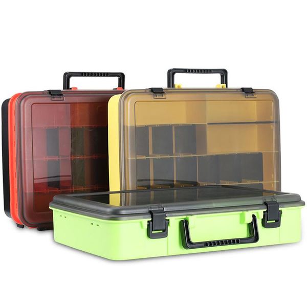 

large capacity plastic fishing tackle box storage container hook caja pesca accessorio ej50fb accessories