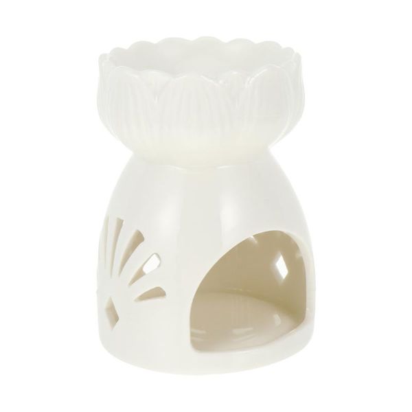 

fragrance lamps 1pc creative household burner ceramic aroma lamp (fan shape style)