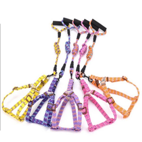 

dog collars & leashes traction chest strap chain small medium rope pet