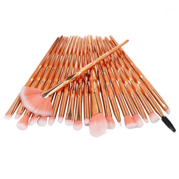 

20pcs diamond makeup brushes set foundation brush comestic make up tools1