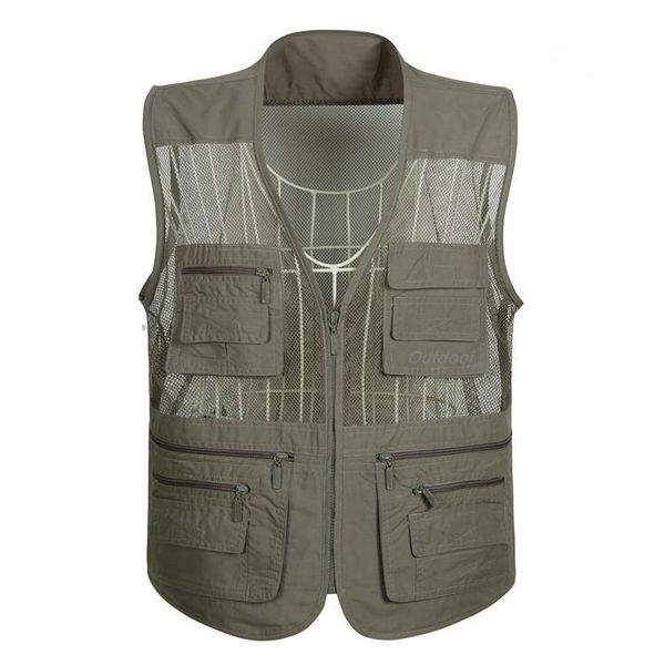 

men's vests summer military style vest outdoor professional camera fishing multi-pocket mesh quick-drying waistcoat sleeveless jacket, Black;white
