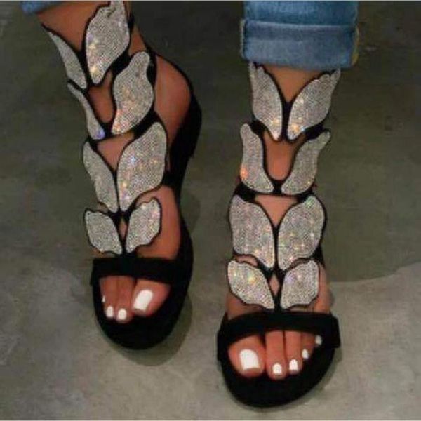 

large sandals women's low heels shoes in summer 2021, Black