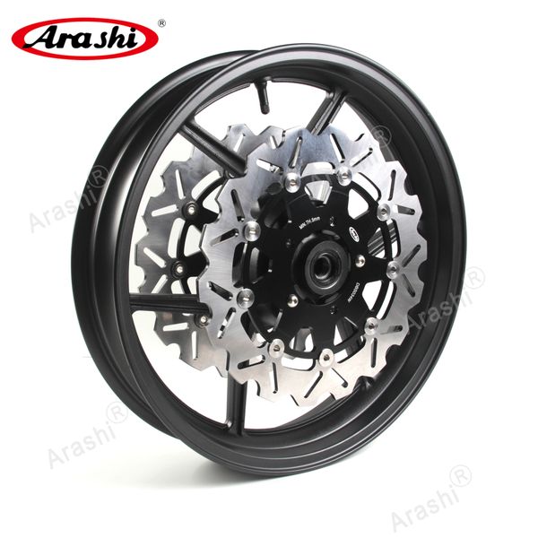 

arashi for kawasaki ninja zx6r 2005 - 2012 front wheel rim brake disc rotor zx-6r 2006 2007 2008 2009 2010 2011 zx10r zx-10r z750