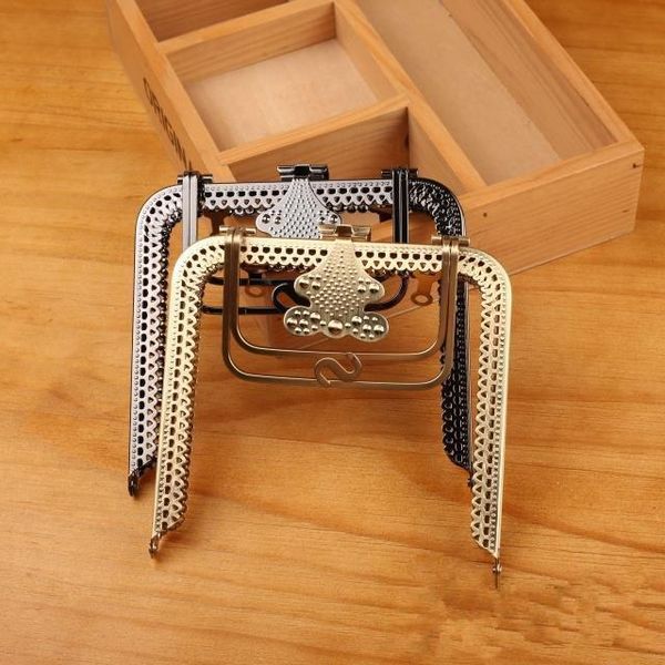 

bag parts & accessories 10 pcs per lot 13 cm metal purse frame handle with fashion wholesale china factory obag, Black