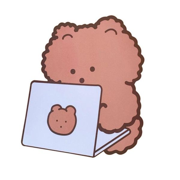 

mouse pads & wrist rests cute bear carton appearance shape pad suitable for deskcomputer laplearning office use soft texture