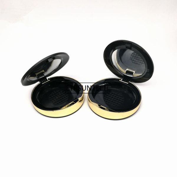 

storage bottles & jars 50pcs plastic empty eyeshadow case blusher round powder cosmetic compact container beauty packing box f3756