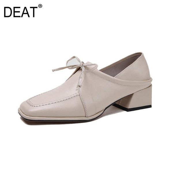 

dress shoes [deat] 2021 square toe black pu leather two-wear high heels spring summer women fashion tide all-match 10sj049
