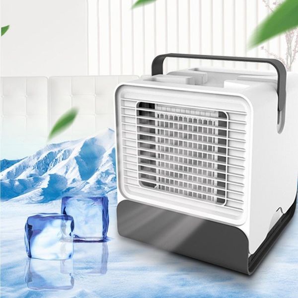 

electric fans portable cooling fan negative ion air conditioner with led light