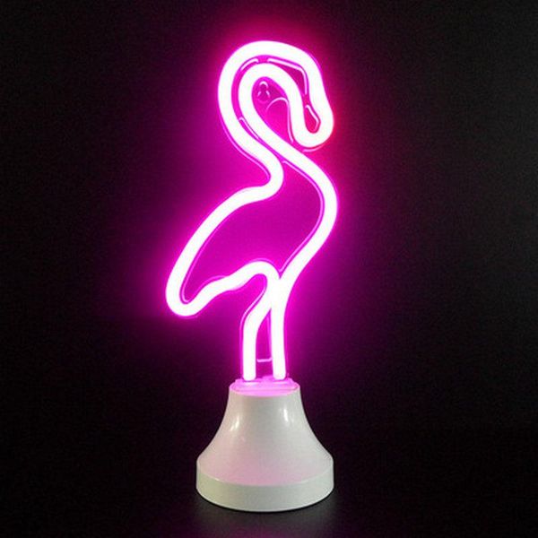 

lovely christmas tree flamingo battery neon light home decoration small lamp led modules