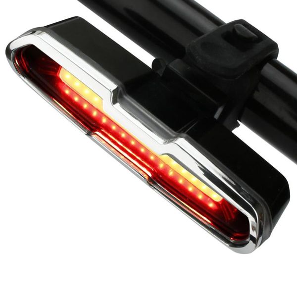 

bike lights ultra bright tail light led rear warning usb rechargeable (red and blue)