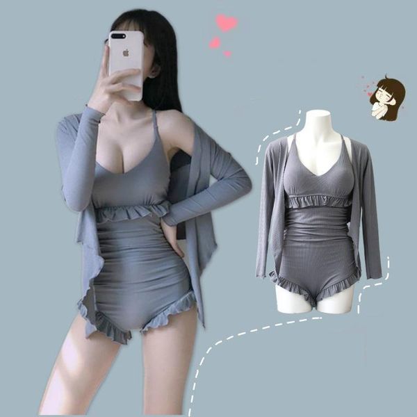 

one-piece suits 2021 korean push up swimwear women vintage one piece swimsuit female monokini swim bathing suit