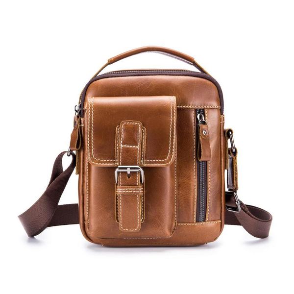 

briefcases multifunctional genuine leather shoulder bag men's briefcase