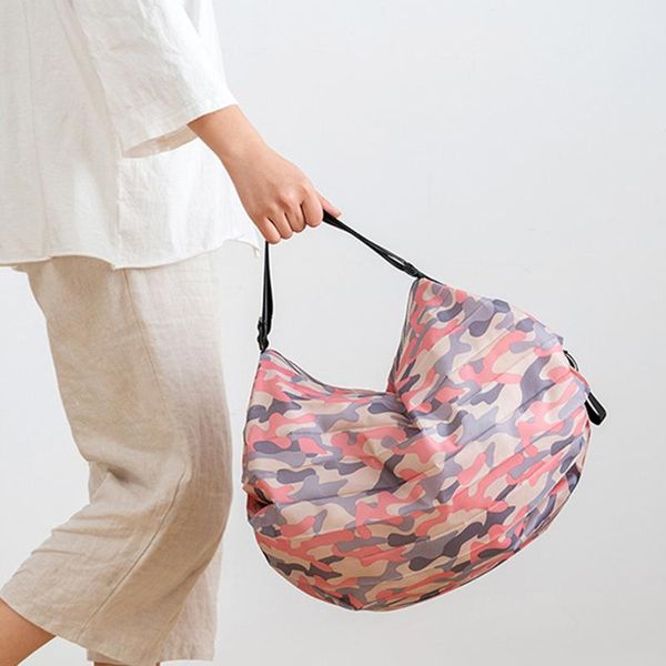 

storage bags fashion printing shopping bag foldable eco large reusable tote thick handbags shoulder organizer