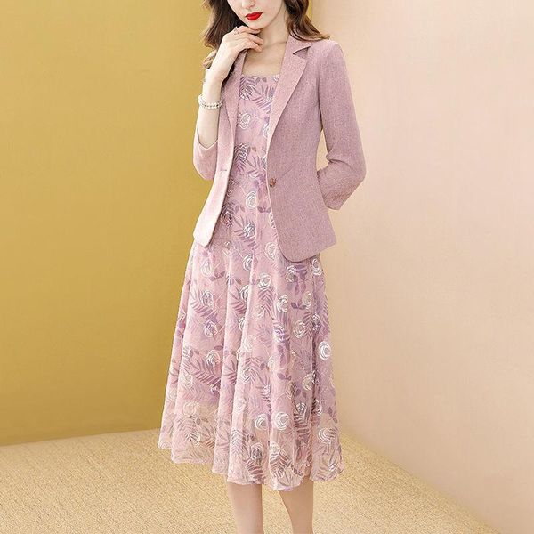 

casual dresses women's spring autumn dress / suit printed spaghetti strap sleeveless ruffles elegant ss3604, Black;gray