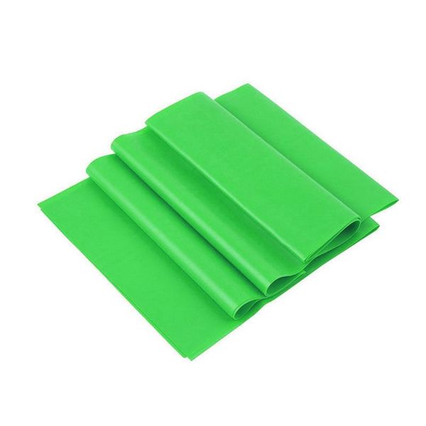 

green 1.5m yoga pilates rubber stretch resistance exercise fitness band bands