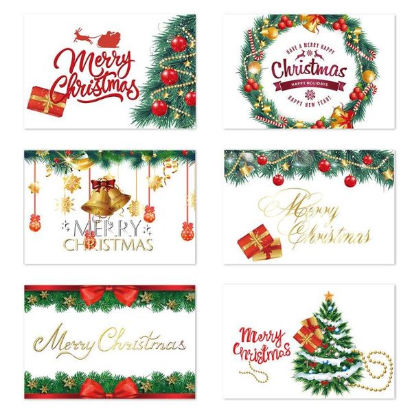

greeting cards accessories santa claus kraft gift christmas decoration merry chritmas invitation party card