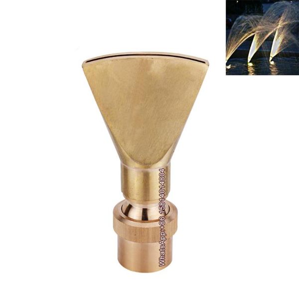 

1/2" 3/4" 1" 1.5" 2" brass fan shaped fountain nozzles garden pond pool duck tail nozzles,music sprinkler decoratio