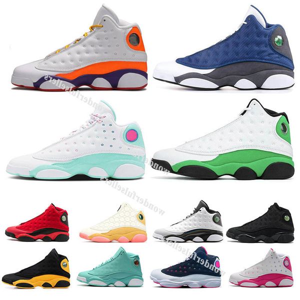

aurora luck green 13 13s men women basketball shoes flint gs bred playground black cat cap and gown reverse he got sport sneakers