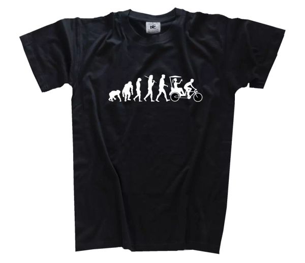 

standard Ã©dition pousse-pousse evolution partyrikscha t-shirt tailles s-xxxl, White;black