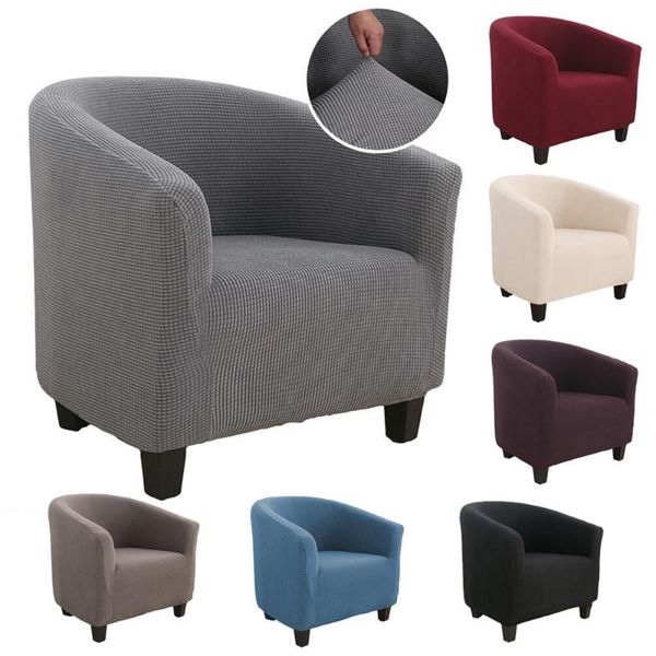 

chair covers elastic club fabric linen sofa armchair seat cover washable slipcovers polyester and spandex