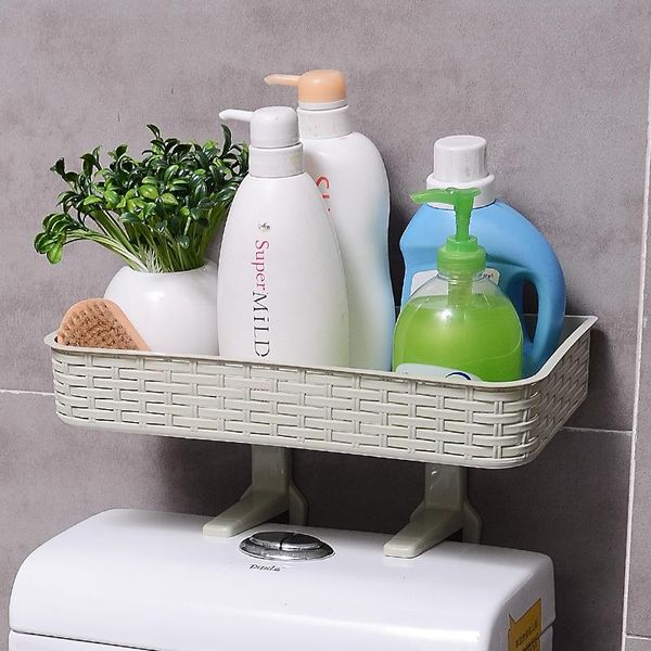 

bathroom storage & organization shelf racks punch wall toilet hanger plastic rack