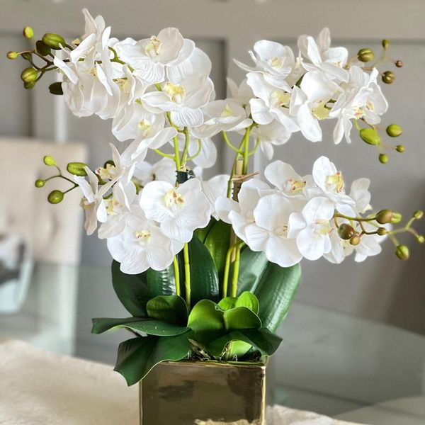 

decorative flowers & wreaths butterfly orchid artificial flower bouquet silk phalaenopsis fake home decor diy crafts wedding decoration