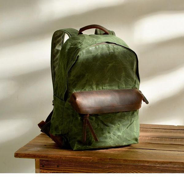 

backpack ,brand classic canvas backpack,vintage school bag.casual bag,lapbackpack.leather bag.quality sales.waterproof