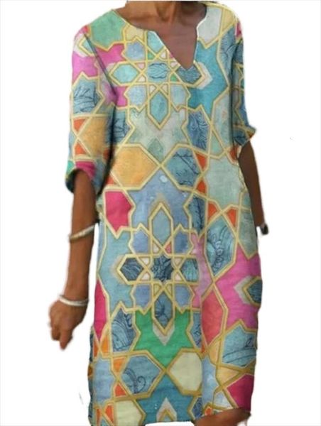 

loose casual long sleeved printed womens dress neck plus size autumn, Black;gray