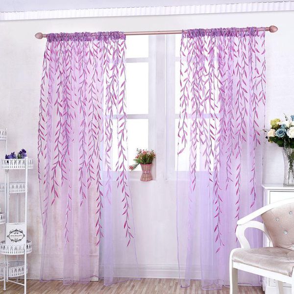 

curtain & drapes elegant wicker sheer curtains for living room bedroom colorful voile tulles blinds kitchen window treatments panel
