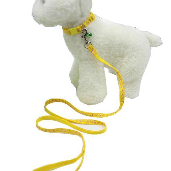 

dog collars & leashes pet leash with bell small cat collar applique chain rope daisy harness walking strap medium dogs