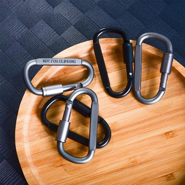 

cords, slings and webbing 4pcs carabiner travel kit camping equipment alloy aluminum survival gear camp mountaineering hook outdoor wholesal