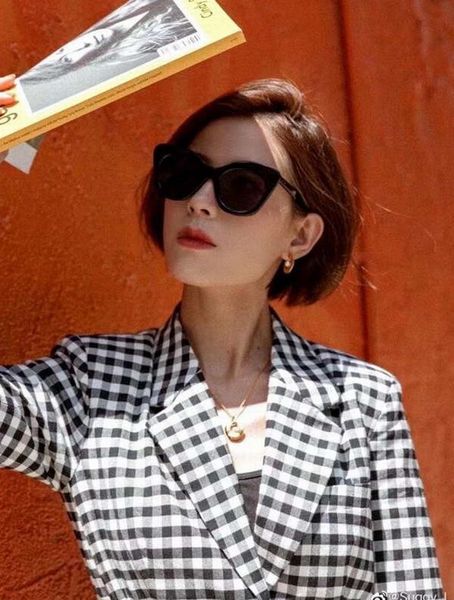 

women black/black cat eye sunglasses sonnenbrille occhiali da sole fashion sunglasses shades with box, White;black